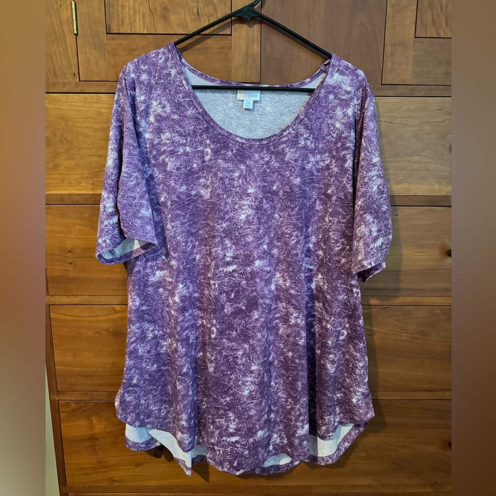 Purple Tie-Dye Short Sleeve Morgan